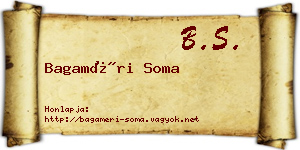 Bagaméri Soma névjegykártya